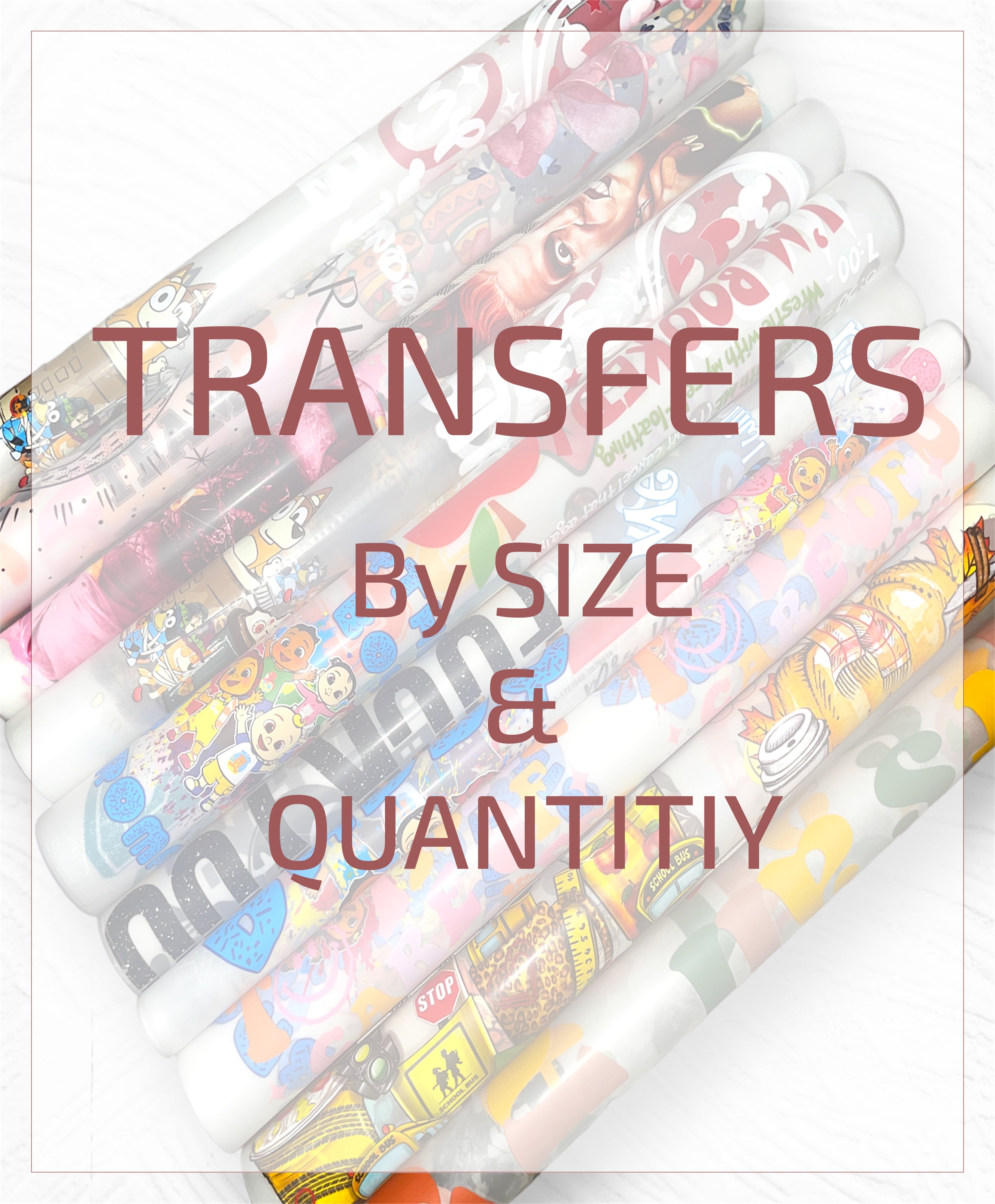 Custom DTF Transfer By Size